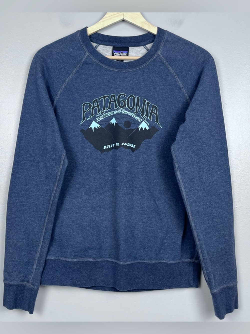Patagonia Women's Orgainc Cotton Graphic Print Fleece Sweatshirt Size S Gorpcore